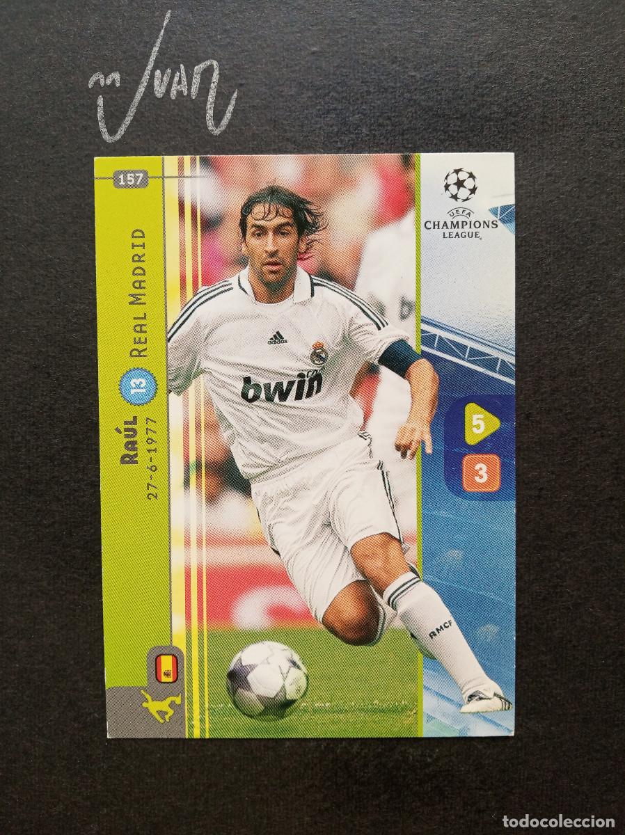 Cromos de f&uacute;tbol: N&ordm; 157 RAUL GONZALEZ REAL MADRID ESPA&Ntilde;A ⚽ PANINI &reg; CHAMPIONS LEAGUE 2008 2009 08 09 TRADING CARD