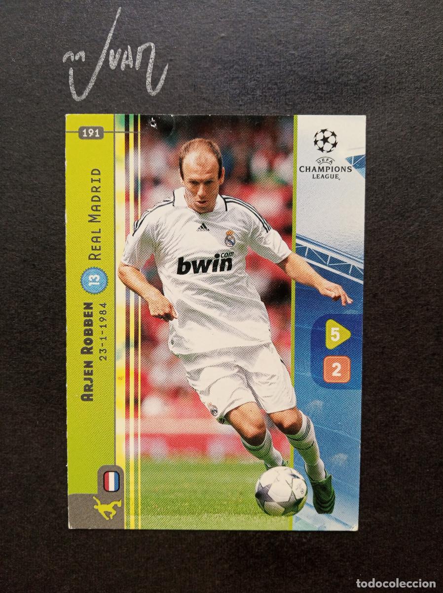 Cromos de f&uacute;tbol: N&ordm; 191 ROBBEN REAL MADRID NETHERLANDS ⚽ PANINI &reg; CHAMPIONS LEAGUE 2008 2009 08 09 TRADING CARD