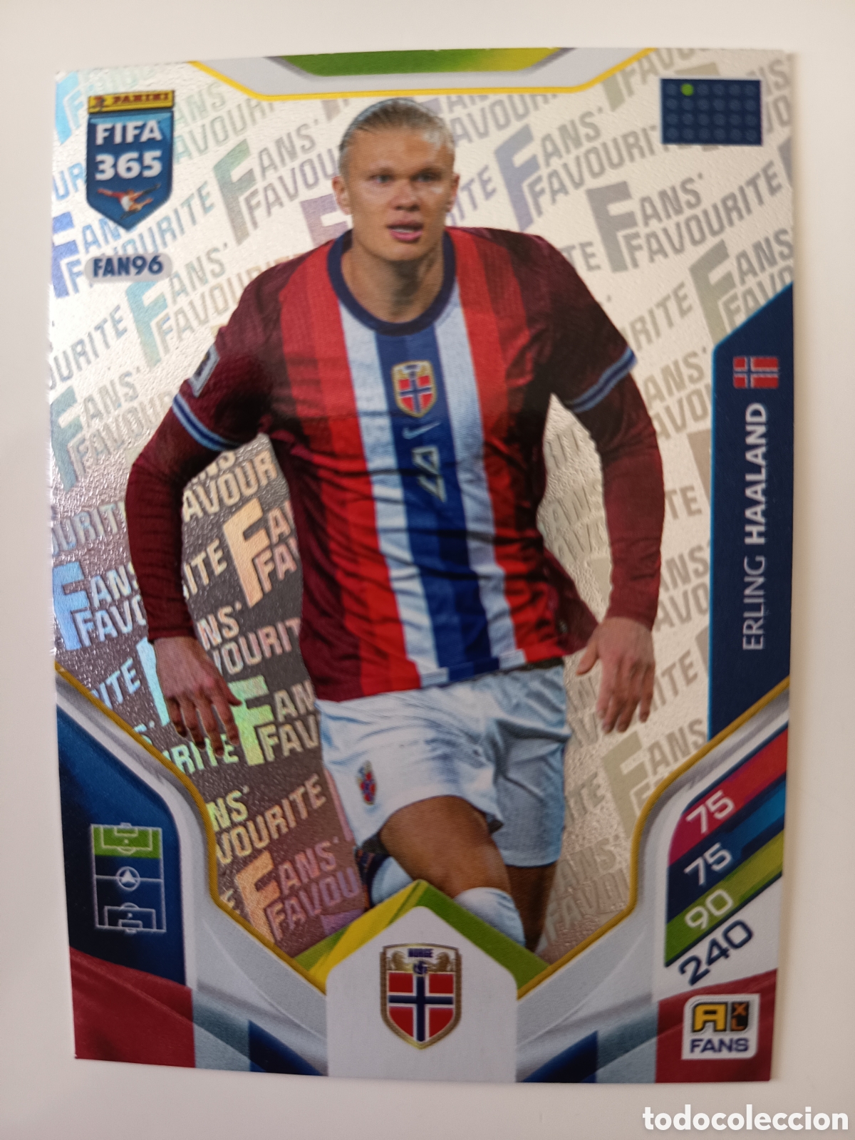 Cromos de f&uacute;tbol: FAN96 Erling Haaland fans favourite adrenalyn FIFA 365 2025-2026