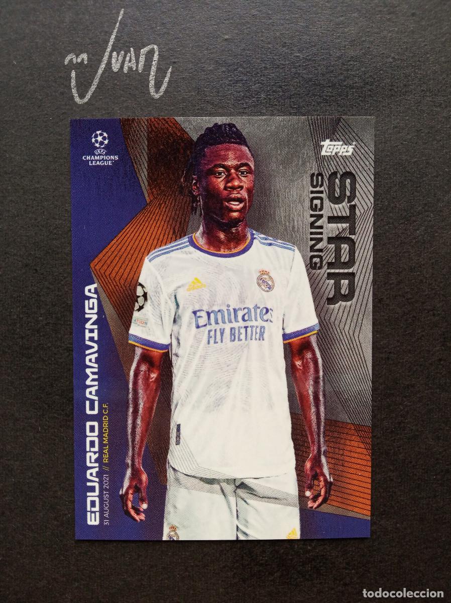 Football Stickers: SIGNING STAR CAMAVINGA REAL MADRID FRANCIA ⚽ TOPPS &reg; SUMMER SIGNINGS UEFA CHAMPIONS 2021 2022 21 22