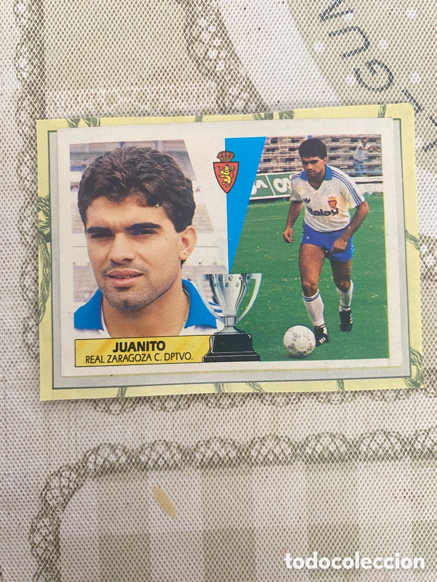 Cromos de f&uacute;tbol: FICHAJE N&ordm; 15, Juanito - Zaragoza - Recortado - LIGA ESTE 87 88 1987 1988