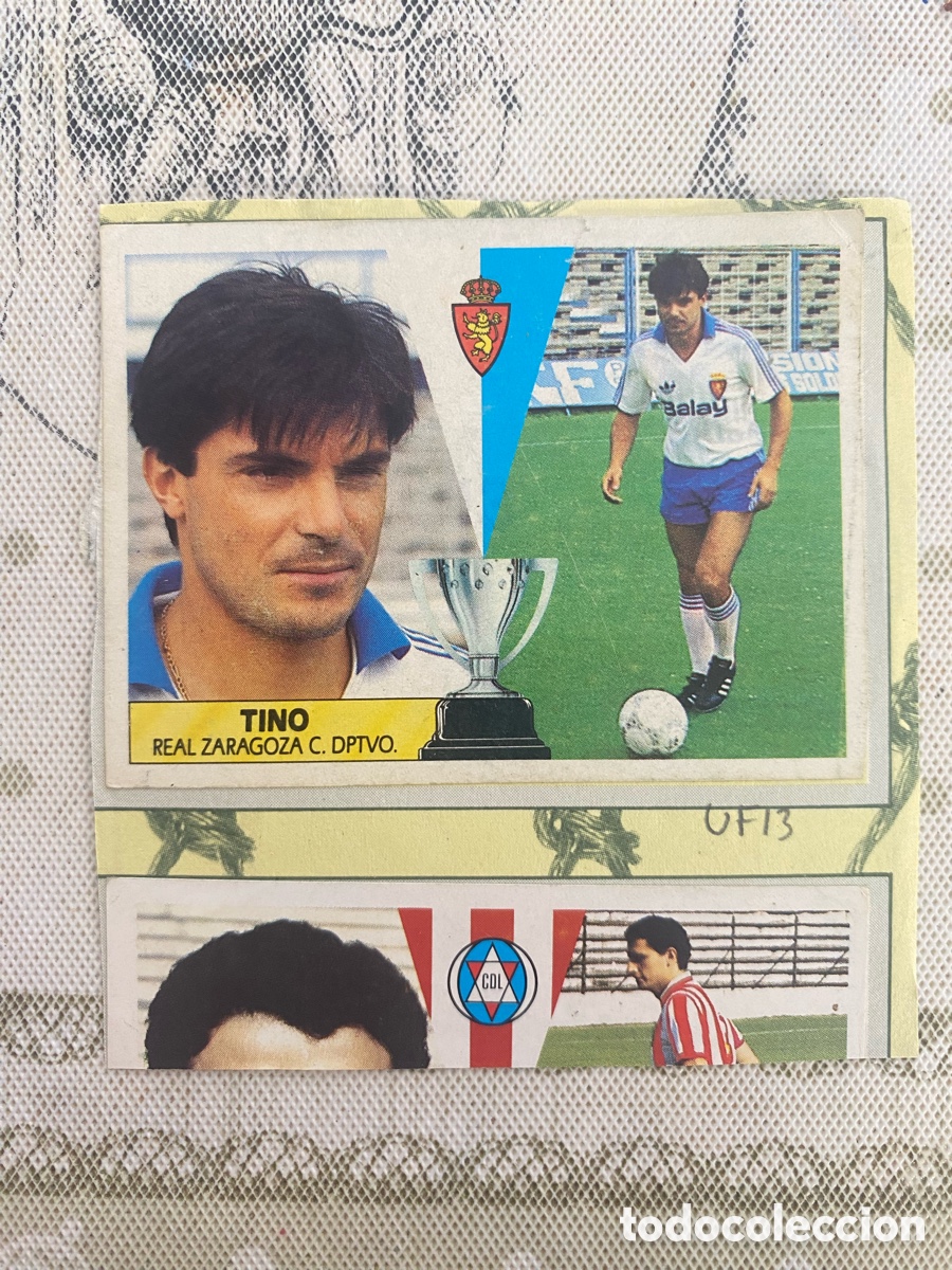 Cromos de f&uacute;tbol: FICHAJE N&ordm; 13, Tino - Zaragoza - Recortado - LIGA ESTE 87 88 1987 1988