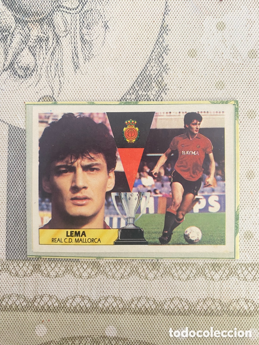 Cromos de f&uacute;tbol: FICHAJE N&ordm; 9, Lema - Mallorca - Recortado - LIGA ESTE 87 88 1987 1988