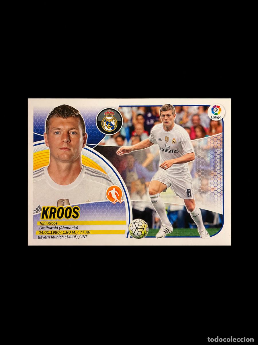 Cromos de f&uacute;tbol: Cromo Toni Kroos, Real Madrid, LaLiga Este, 2016-17.