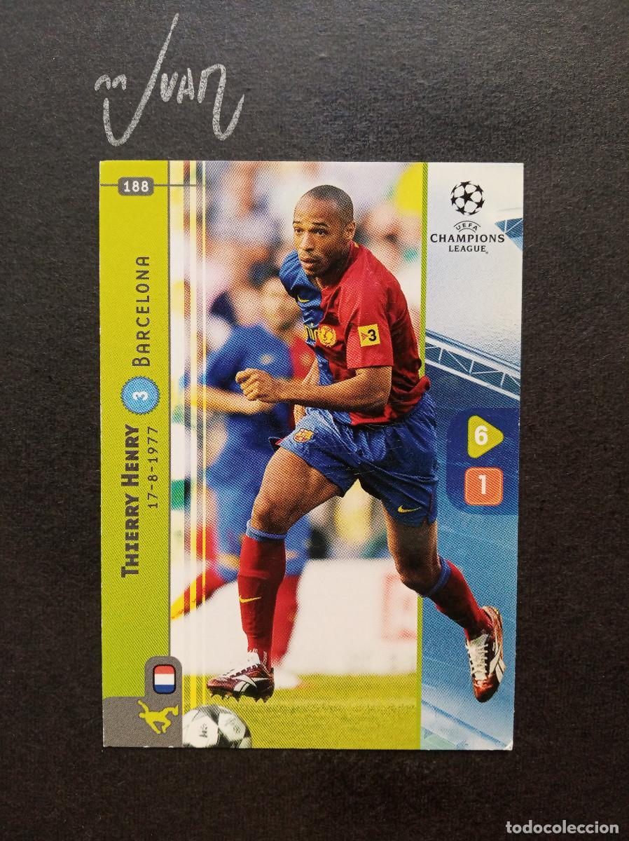 Cromos de f&uacute;tbol: N&ordm; 188 THIERRY HENRY FC BARCELONA FRANCIA ⚽ PANINI &reg; CHAMPIONS LEAGUE 2008 2009 08 09 TRADING CARD