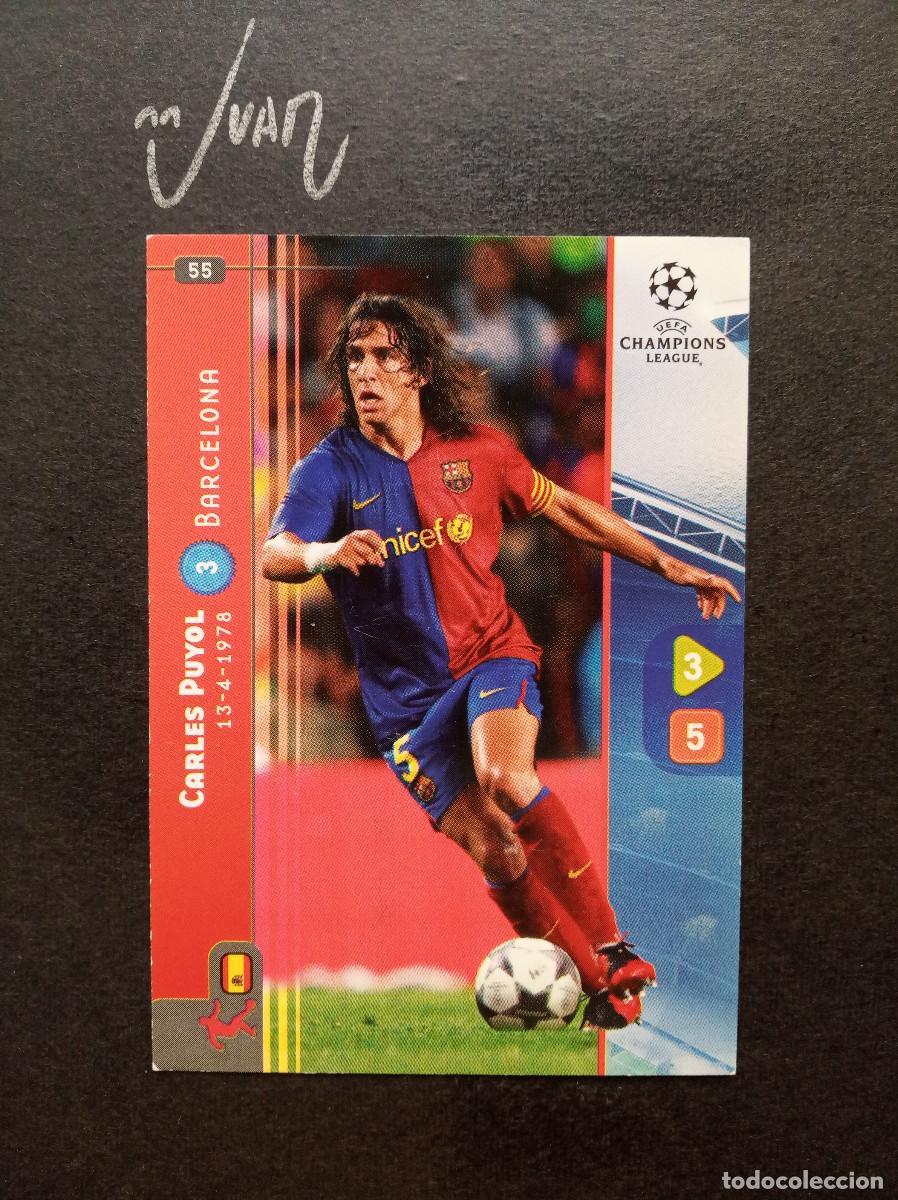 Cromos de f&uacute;tbol: N&ordm; 55 PUYOL FC BARCELONA ESPA&Ntilde;A ⚽ PANINI &reg; CHAMPIONS LEAGUE 2008 2009 08 09 TRADING CARD