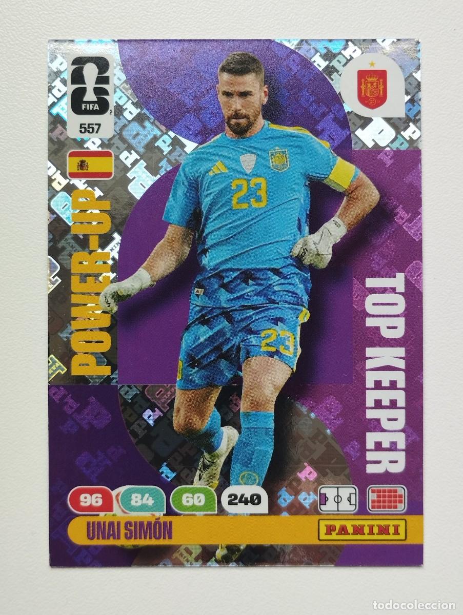 Cromos de f&uacute;tbol: CROMO CARD ADRENALYN MUNDIAL WORLD CUP 2026 TOP KEEPER UNAI SIMON 557 ESPA&Ntilde;A
