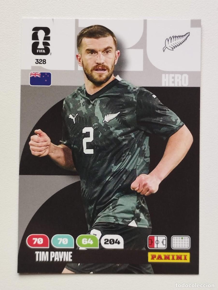 Cromos de f&uacute;tbol: CROMO CARD ADRENALYN MUNDIAL WORLD CUP 2026 HERO NUEVA ZELANDA 328 TIM PAYNE