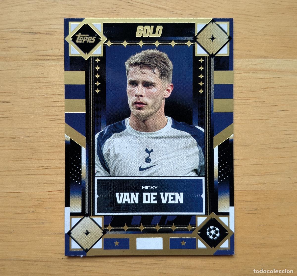 Cromos de f&uacute;tbol: TOPPS GOLD 2025-2026 - MICKY VAN DE VEN - GOLD - TOTTENHAM HOTSPUR
