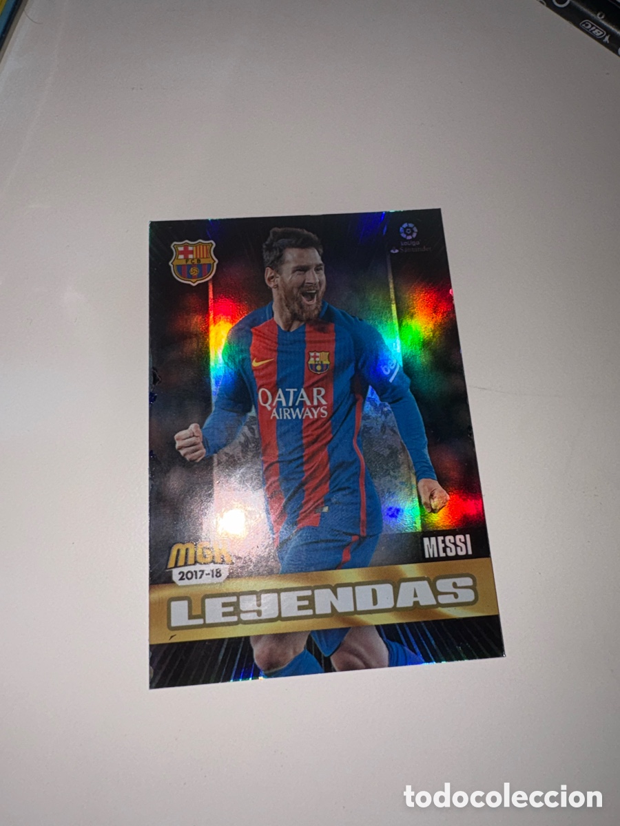 Cromos de f&uacute;tbol: MESSI 105 BARCELONA BAR&Ccedil;A LEYENDAS MGK MEGACRACKS 2017 2018 17 18
