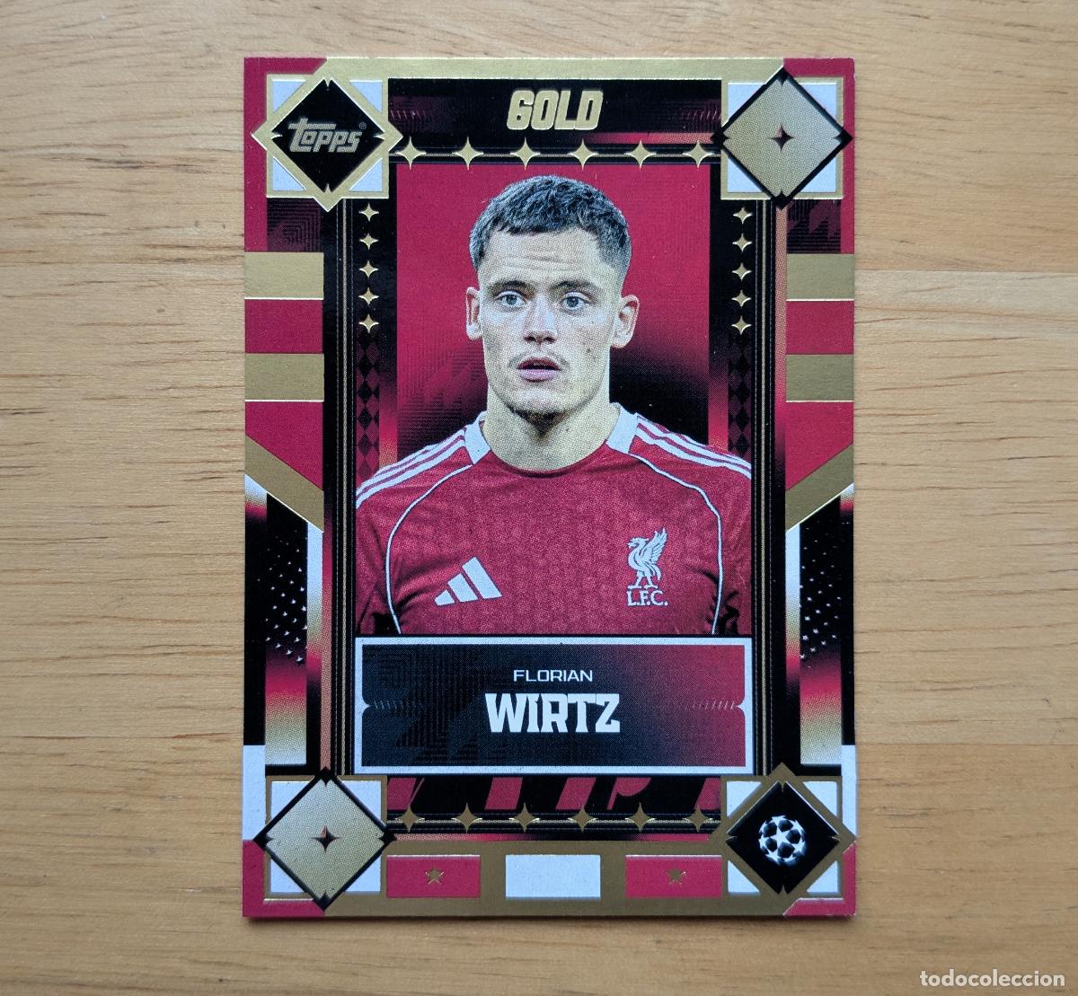 Cromos de f&uacute;tbol: TOPPS GOLD 2025-2026 - FLORIAN WIRTZ - GOLD - LIVERPOOL FC