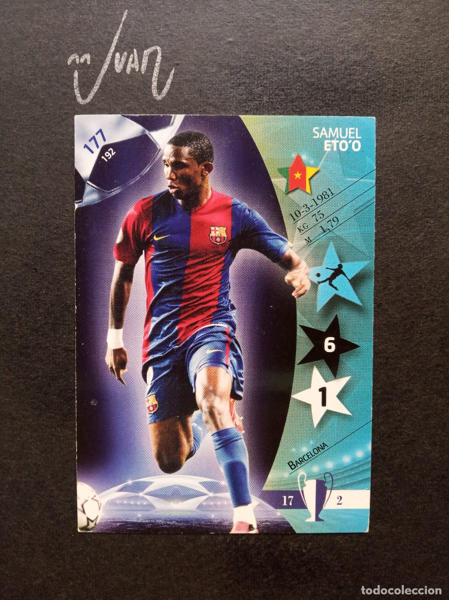 Football Stickers: N&ordm; 177 ETO'O FC BARCELONA CAMERUN ⚽ PANINI &reg; CHAMPIONS LEAGUE 2006 2007 06 07 TRADING CARD