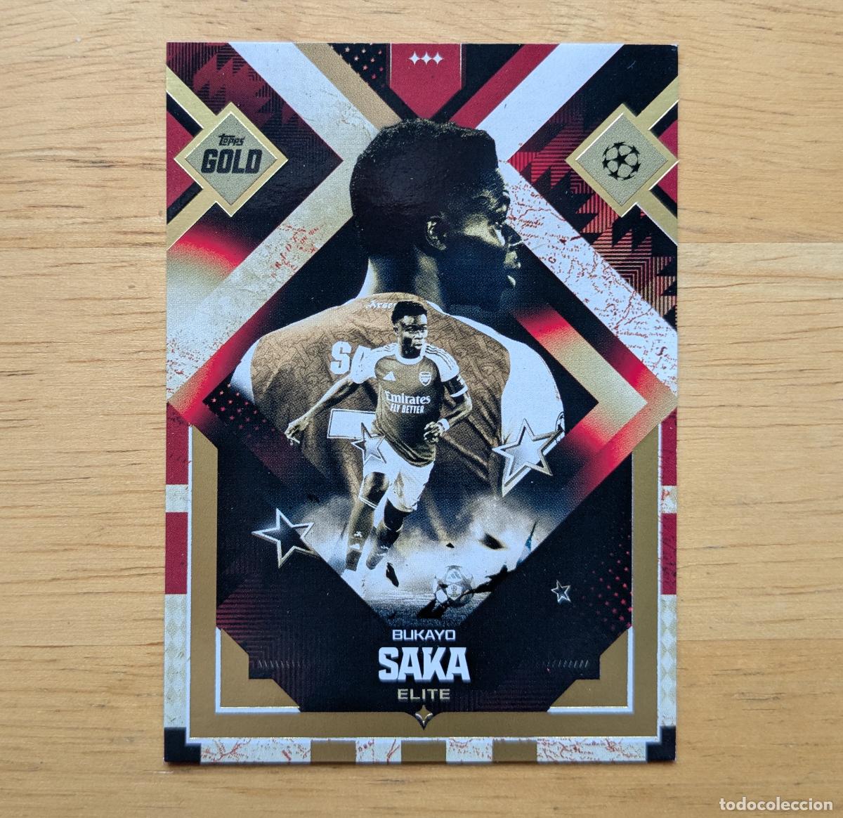 Cromos de f&uacute;tbol: TOPPS GOLD 2025-2026 - BUKAYO SAKA - ELITE - ARSENAL FC