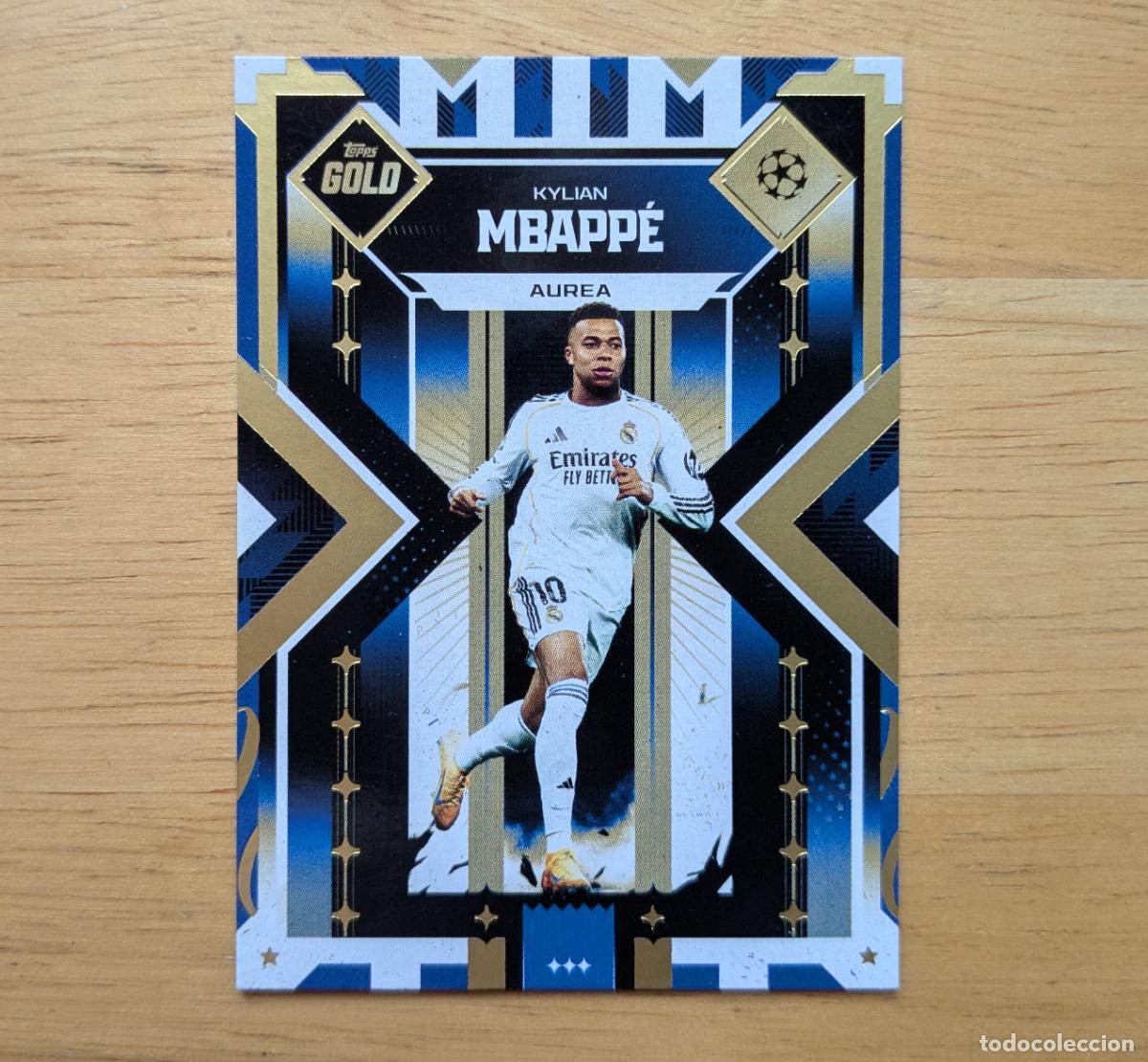 Cromos de f&uacute;tbol: TOPPS GOLD 2025-2026 - KYLIAN MBAPPE - AUREA - REAL MADRID CF