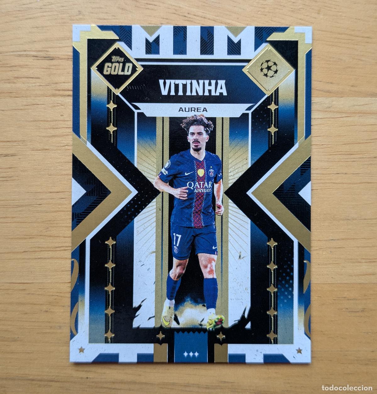 Cromos de f&uacute;tbol: TOPPS GOLD 2025-2026 - VITINHA - AUREA - PARIS SAINT-GERMAIN