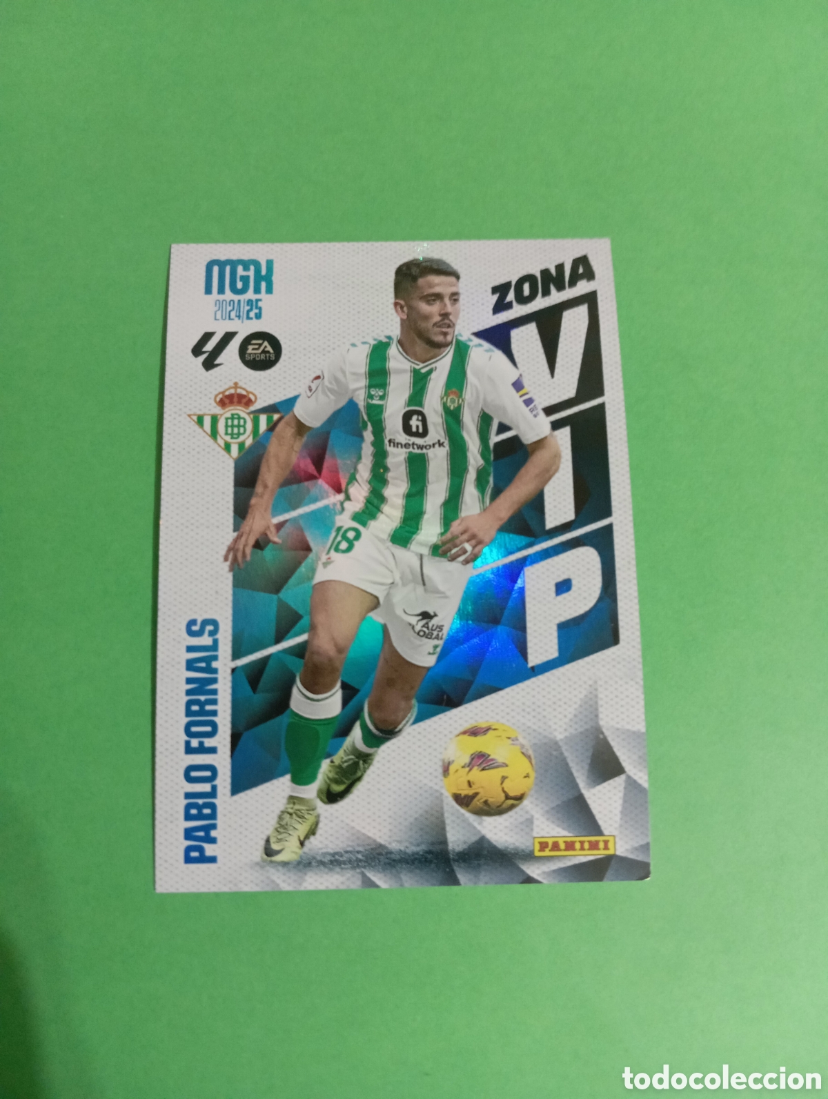 Cromos de f&uacute;tbol: Pablo Fornals Betis ZONA VIP n&deg;401 / PANINI MEGACRACKS 2024/2025
