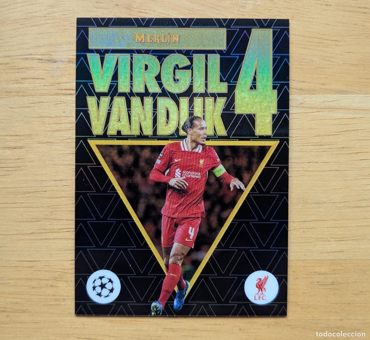 Cromos de f&uacute;tbol: TOPPS MERLIN UCC 2024-25 - VIRGIL VAN DIJK - 30TH ANNIVERSARY - LIVERPOOL FC