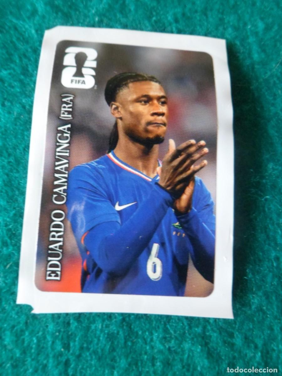 Fu&szlig;ball-Sticker: CROMO FIFA WORLD CUP 2026. PANINI. COCA-COLA. EDUARDO CAMAVINGA (FRA)