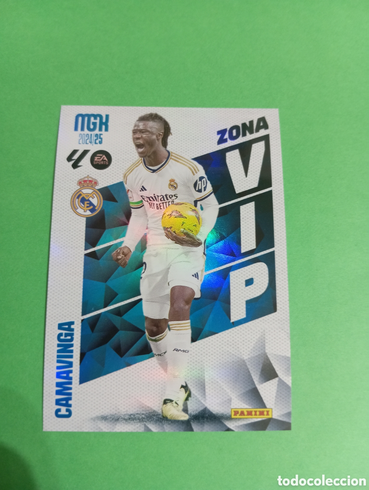 Cromos de f&uacute;tbol: Camavinga Real Madrid ZONA VIP n&deg;302 / PANINI MEGACRACKS 2024/2025