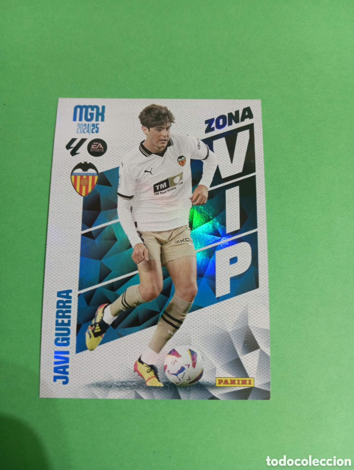 Cromos de f&uacute;tbol: Javi Guerra Valencia ZONA VIP n&deg;395 / PANINI MEGACRACKS 2024/2025