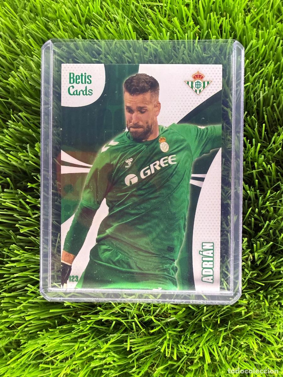 Cromos de f&uacute;tbol: N&ordm; 123 Adri&aacute;n 3&ordf; Equipaci&oacute;n Real Betis Holycards Betis Cards 2025