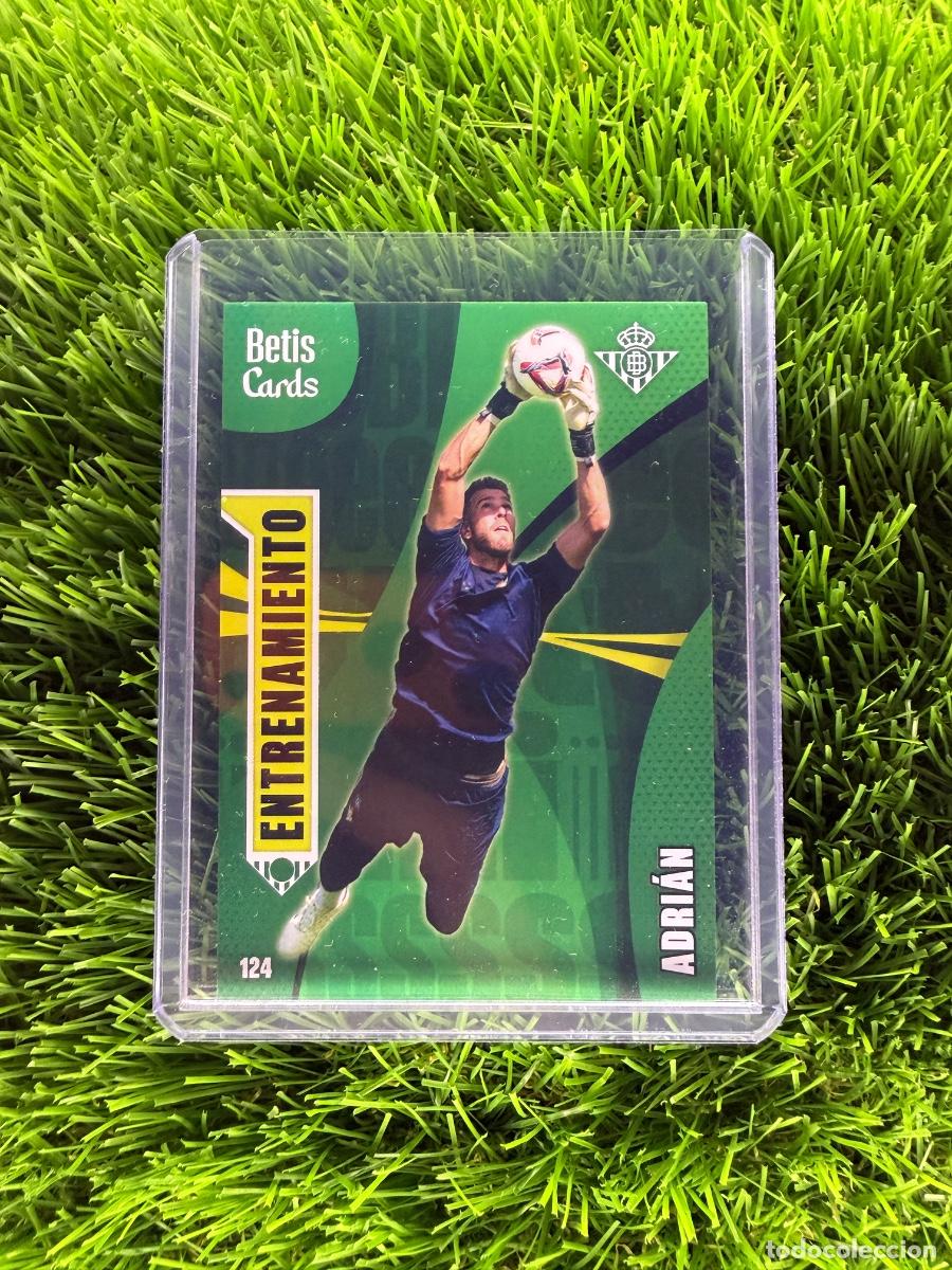 Cromos de f&uacute;tbol: N&ordm; 124 Adri&aacute;n Entrenamiento Real Betis Holycards Betis Cards 2025