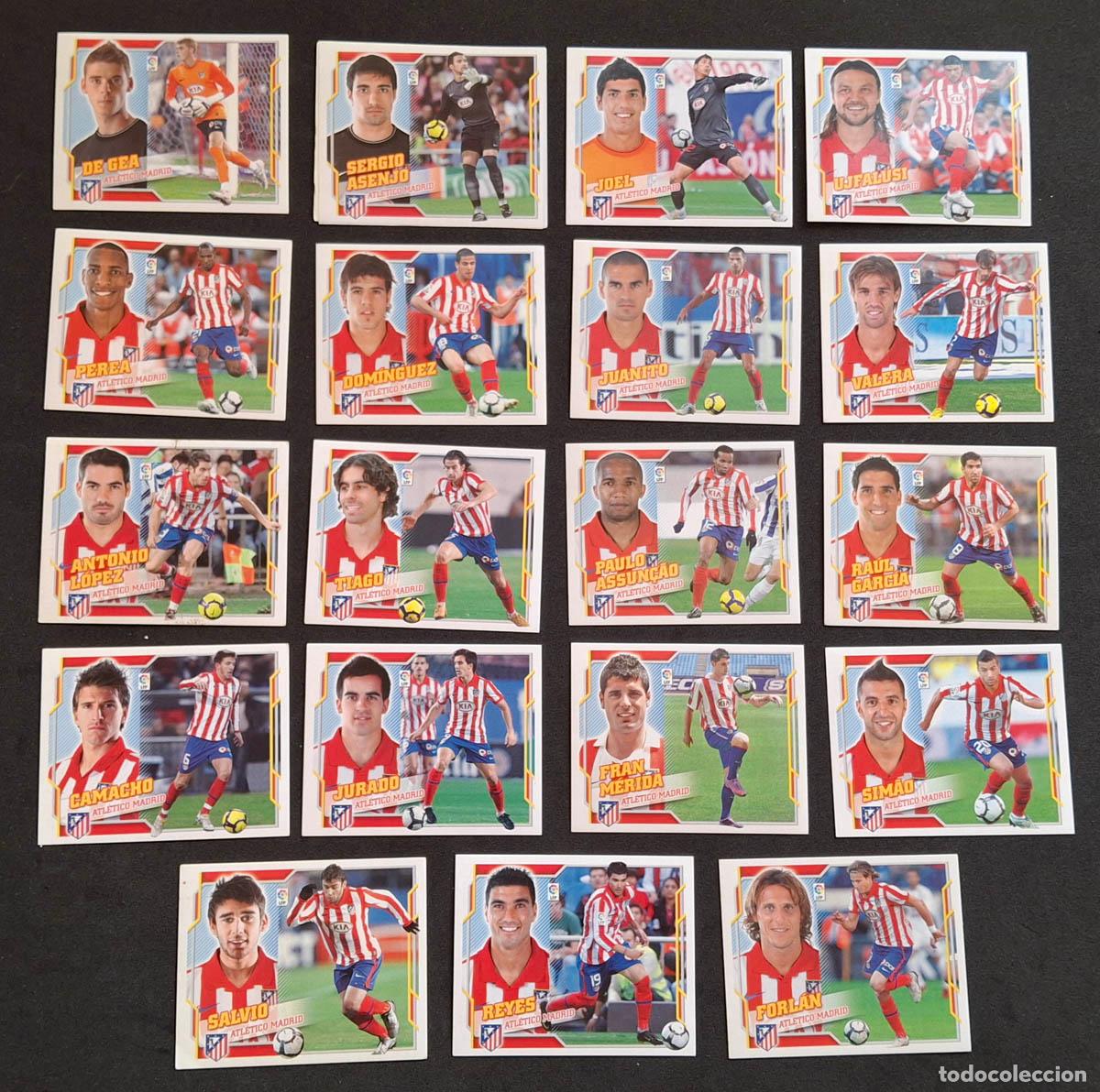 Cromos de Futebol: ATLETICO DE MADRID 19 cromos 2010-2011 Liga Colecciones Este