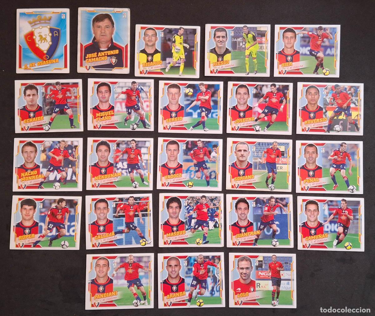 Cromos de Futebol: OSAUNA 23 cromos 2010-2011 Liga Colecciones Este