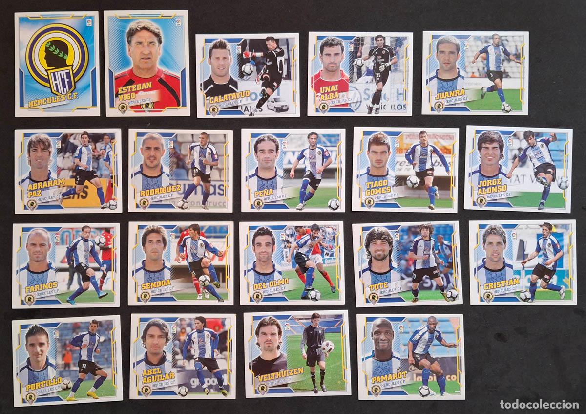 Cromos de f&uacute;tbol: HERCULES 19 cromos 2010-2011 Liga Colecciones Este
