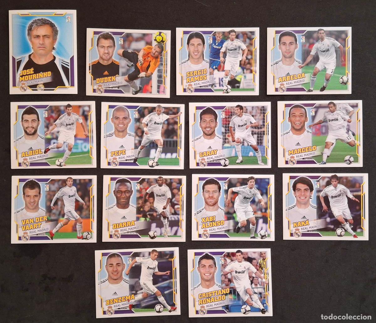 Cromos de f&uacute;tbol: REAL MADRID 14 cromos 2010-2011 Liga Colecciones Este