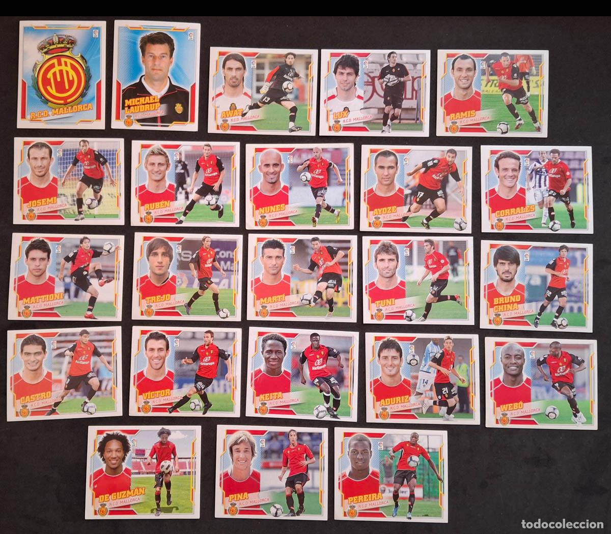 Cromos de f&uacute;tbol: MALLORCA 23 cromos 2010-2011 Liga Colecciones Este
