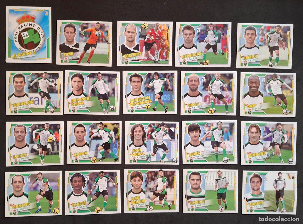 Cromos de f&uacute;tbol: RACING DE SANTANDER 20 cromos 2010-2011 Liga Colecciones Este