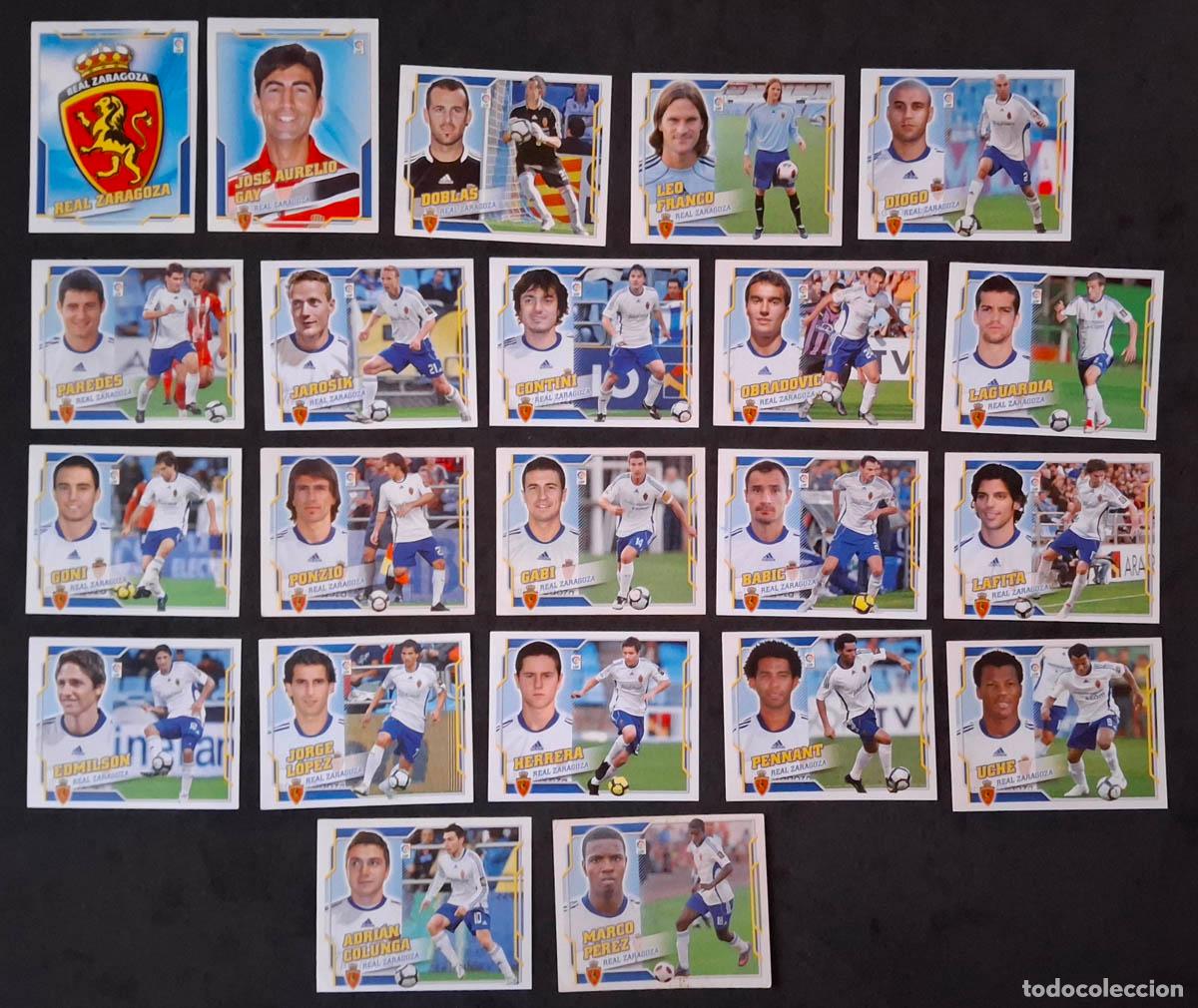 Cromos de f&uacute;tbol: ZARAGOZA 22 cromos 2010-2011 Liga Colecciones Este