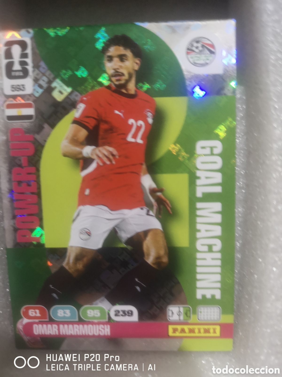 Cromos de f&uacute;tbol: FIFA WORLD CUP MUNDIAL 2026 ADRENALYN GOAL MACHINE POWER - UP OMAR MARMOUSH 593