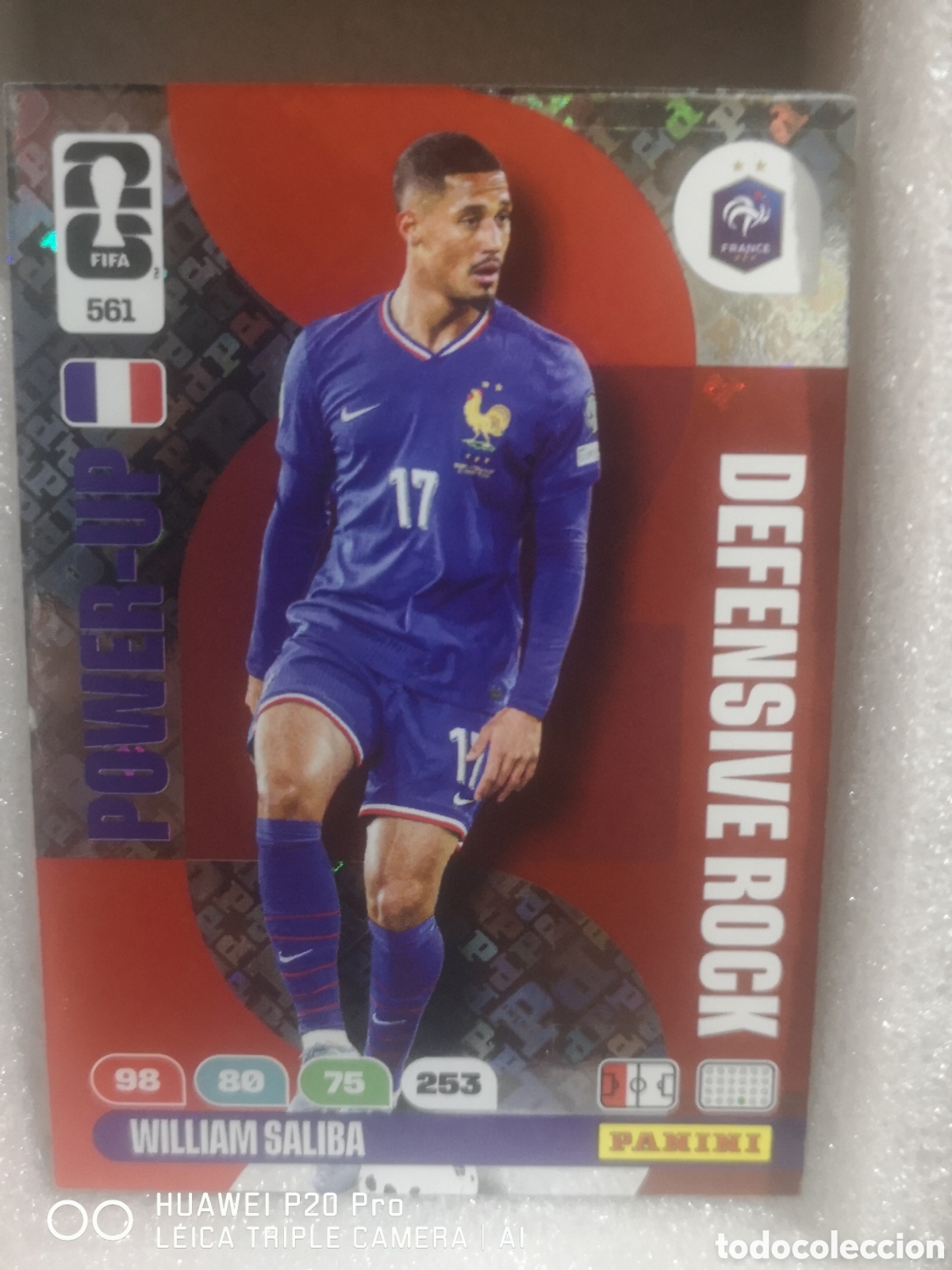 Cromos de f&uacute;tbol: FIFA WORLD CUP MUNDIAL 2026 ADRENALYN DEFENSIVE ROCK POWER - UP WILLIAM SALIBA 561 FRANCIA