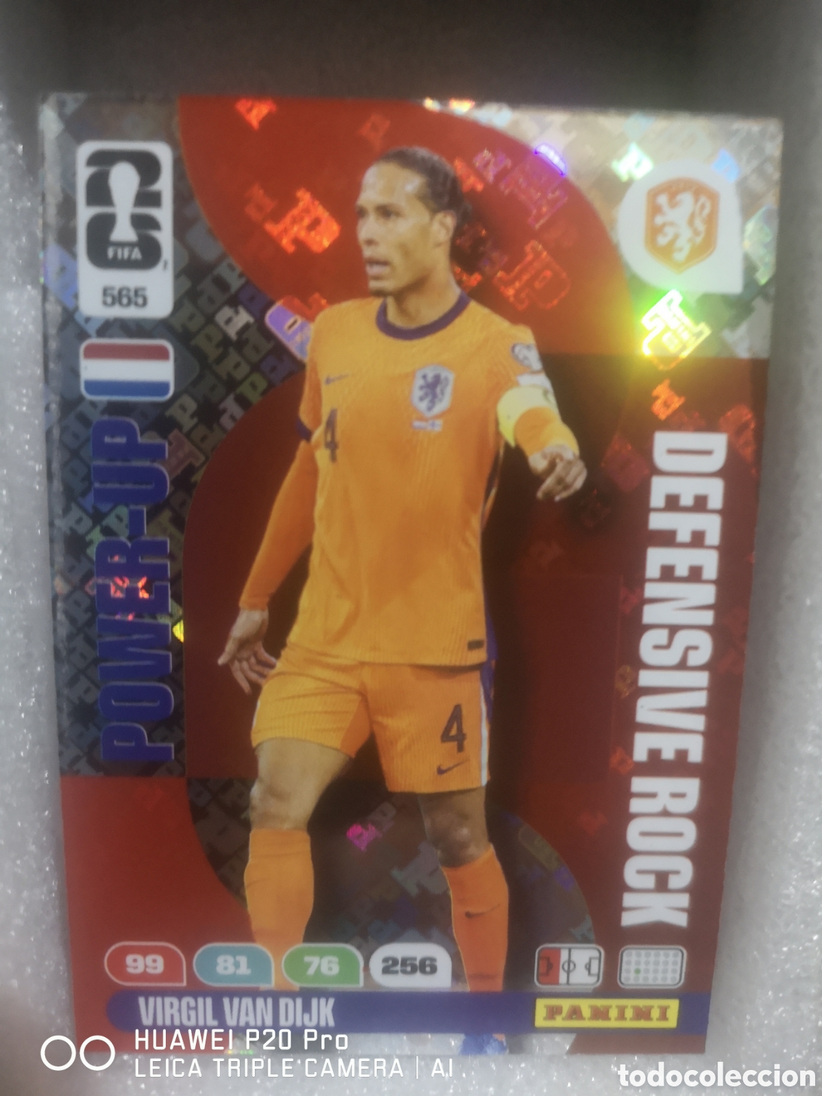 Cromos de f&uacute;tbol: FIFA WORLD CUP MUNDIAL 2026 ADRENALYN DEFENSIVE ROCK POWER - UP VIRGIL VAN DIJK 565
