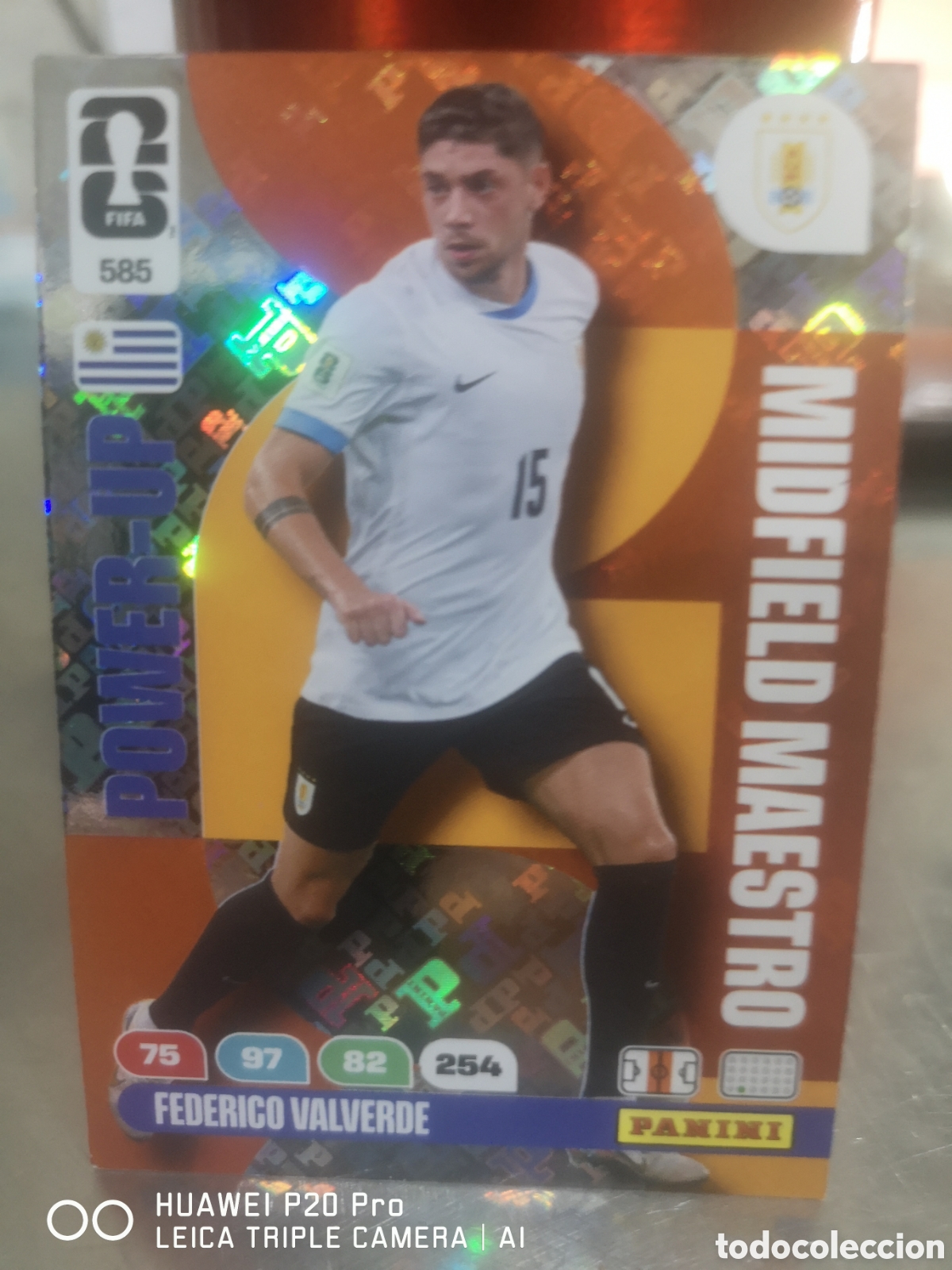 Cromos de f&uacute;tbol: ADRENALYN FIFA WORLD CUP MUNDIAL 2026 MIDFIELD MAESTRO POWER - UP FEDERICO VALVERDE 585