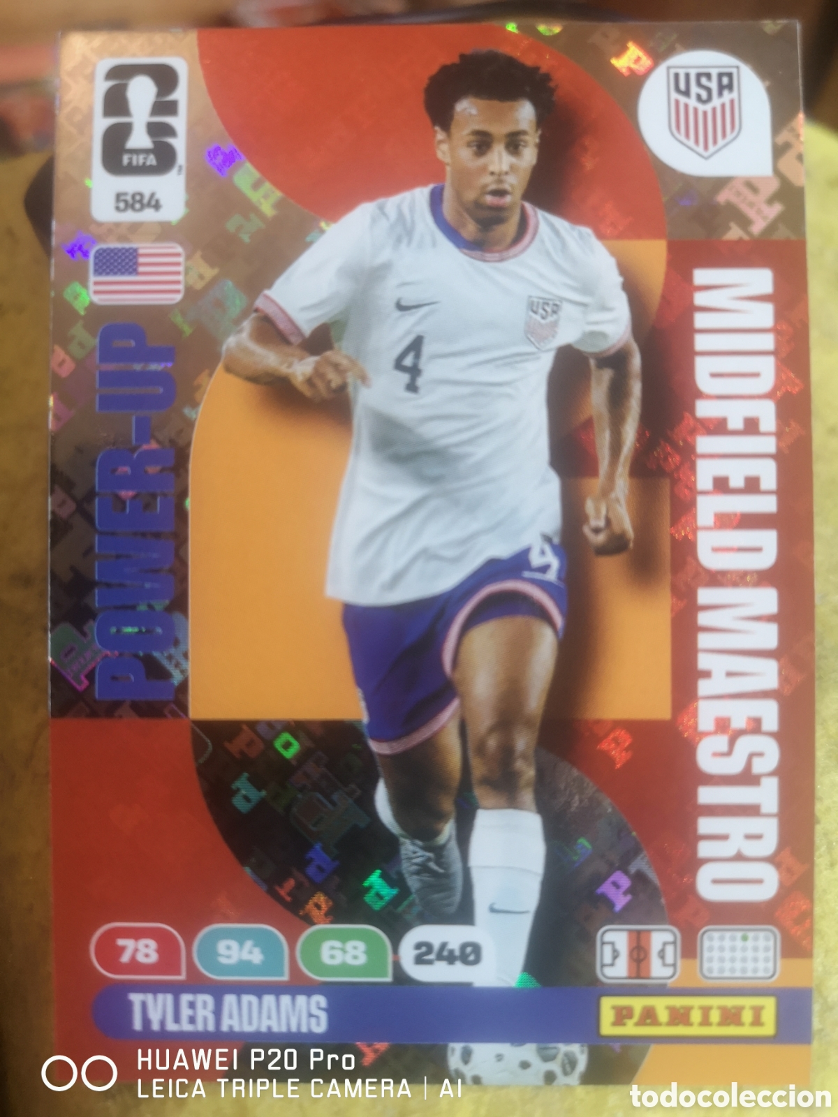 Cromos de f&uacute;tbol: ADRENALYN XL FIFA WORLD CUP 2026 MIDFIELD MAESTRO POWER - UP TYLER ADAMS 584