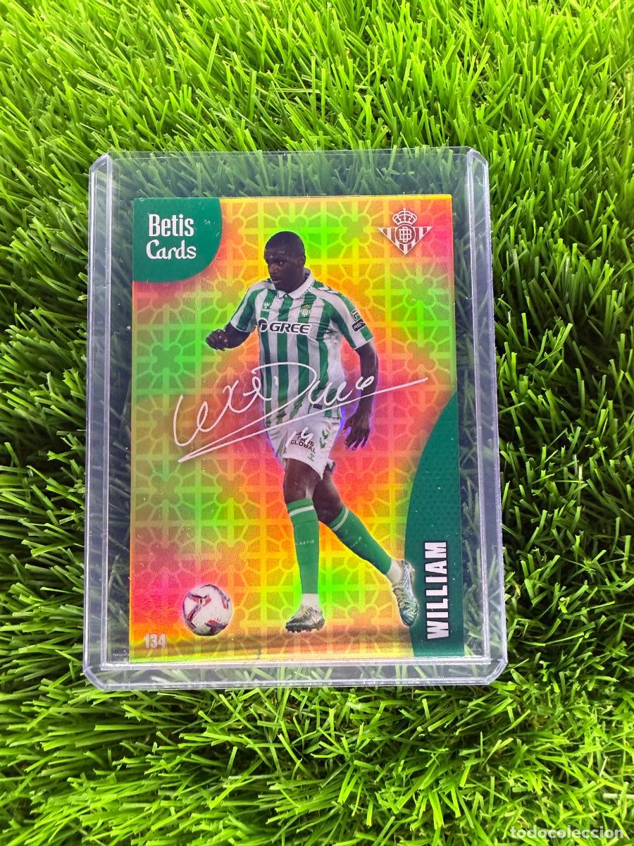 Cromos de f&uacute;tbol: N&ordm; 134 William Carvalho Carta Oro Real Betis Holycards Betis Cards 2025