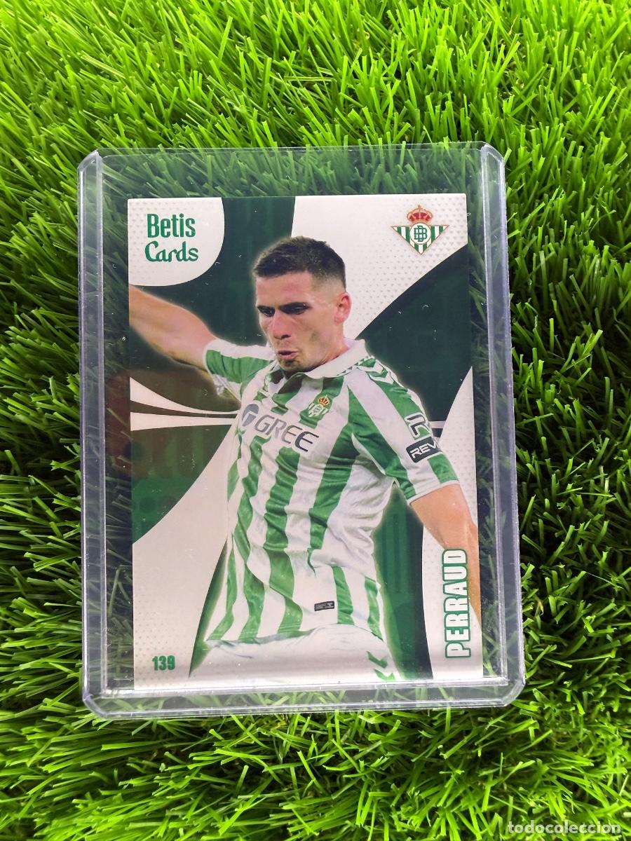 Cromos de f&uacute;tbol: N&ordm; 139 Perraud 1&ordf; Equipaci&oacute;n Real Betis Holycards Betis Cards 2025