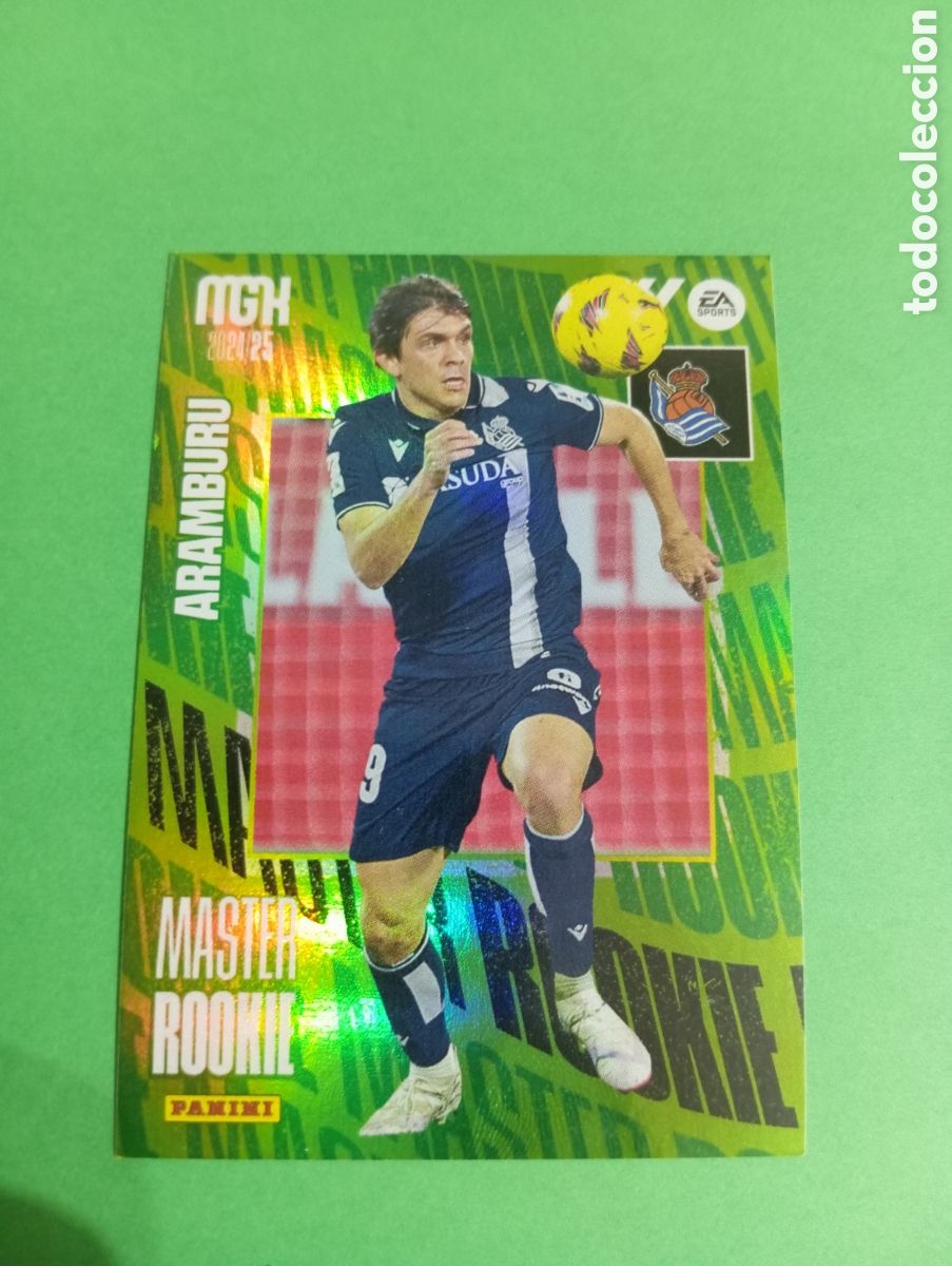 Fu&szlig;ball-Sticker: Aramburu Real Sociedad MASTER ROOKIE n&deg;407 / PANINI MEGACRACKS 2024/2025