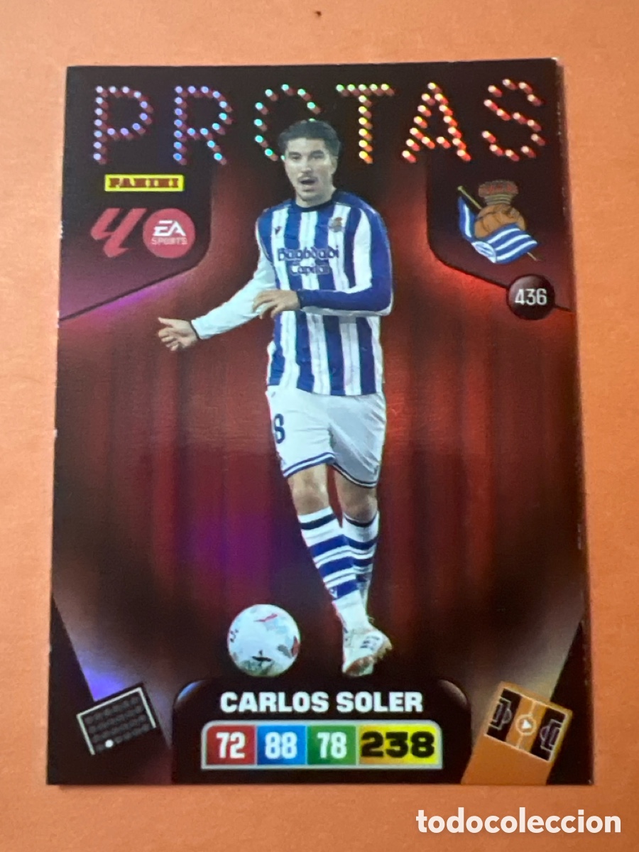 Cromos de f&uacute;tbol: C7. CARLOS SOLER PROTAS NUMERO 436 ADRENALYN 2025 2026