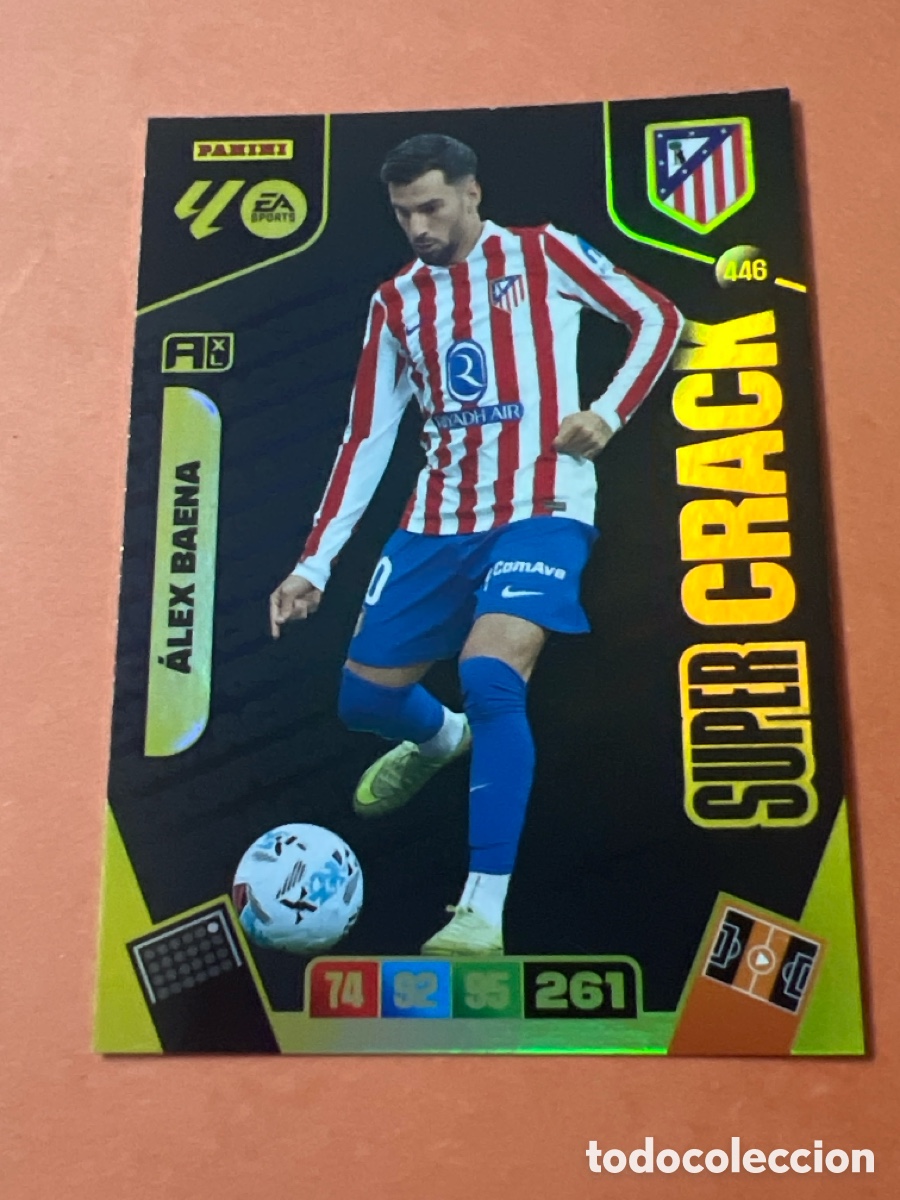 Cromos de f&uacute;tbol: C38. ALEX BAENA SUPERCRACK NUMERO 446 ADRENALYN 2025 2026