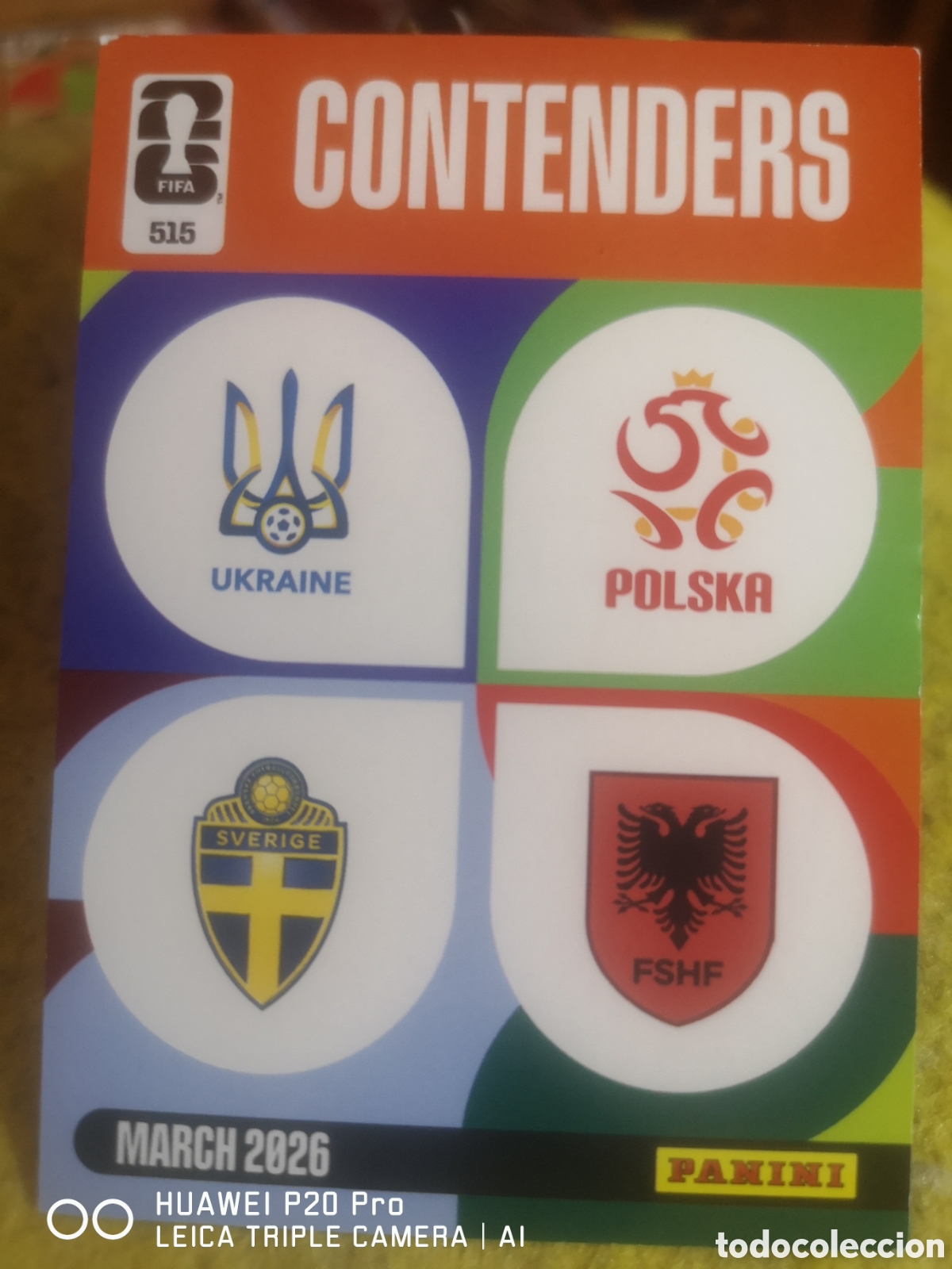 Cromos de f&uacute;tbol: ADRENALYN XL FIFA WORLD CUP 2026 CONTENDERS 515