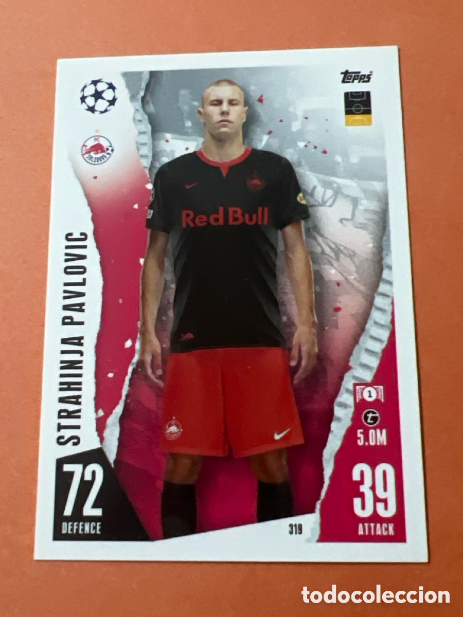 Cromos de f&uacute;tbol: C94. CROMO CARD PAVLOVIC SALZBURGO 319 CHAMPIONS LEAGUE 2023 2024 23 24 TOPPS~