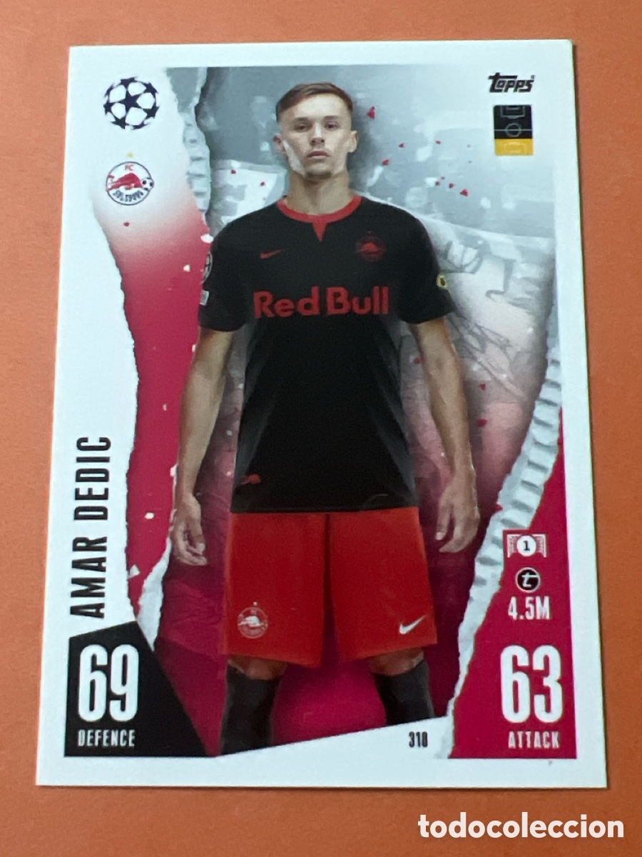 Cromos de f&uacute;tbol: C120. 318 AMAR DEDIC FC SALZBURG MATCH ATTAX 2023 2024 TOPPS