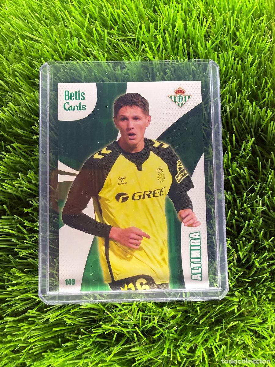 Cromos de f&uacute;tbol: N&ordm; 149 Altimira 2&ordf; Equipaci&oacute;n Real Betis Holycards Betis Cards 2025
