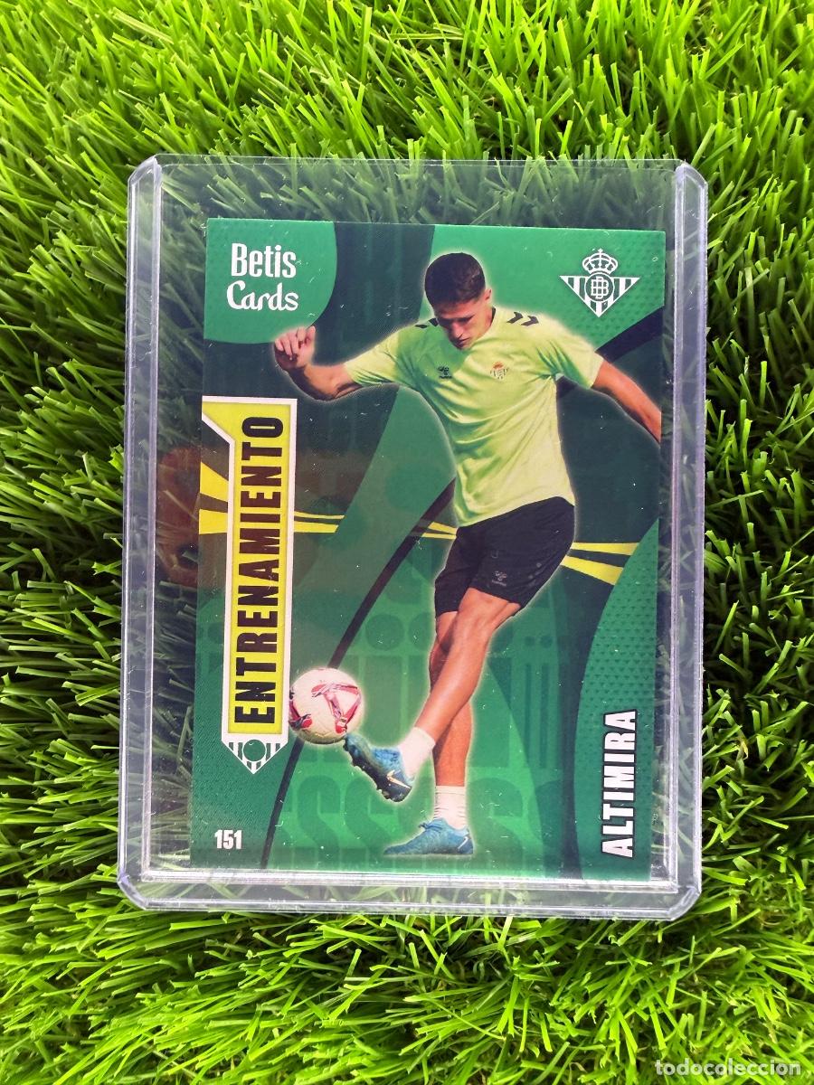 Cromos de f&uacute;tbol: N&ordm; 151 Altimira Entrenamiento Real Betis Holycards Betis Cards 2025
