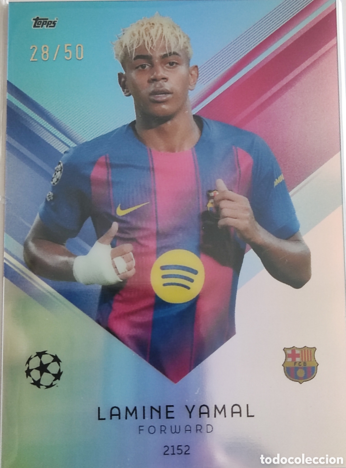 Cromos de f&uacute;tbol: Lamine Yamal /50 Topps Total Football