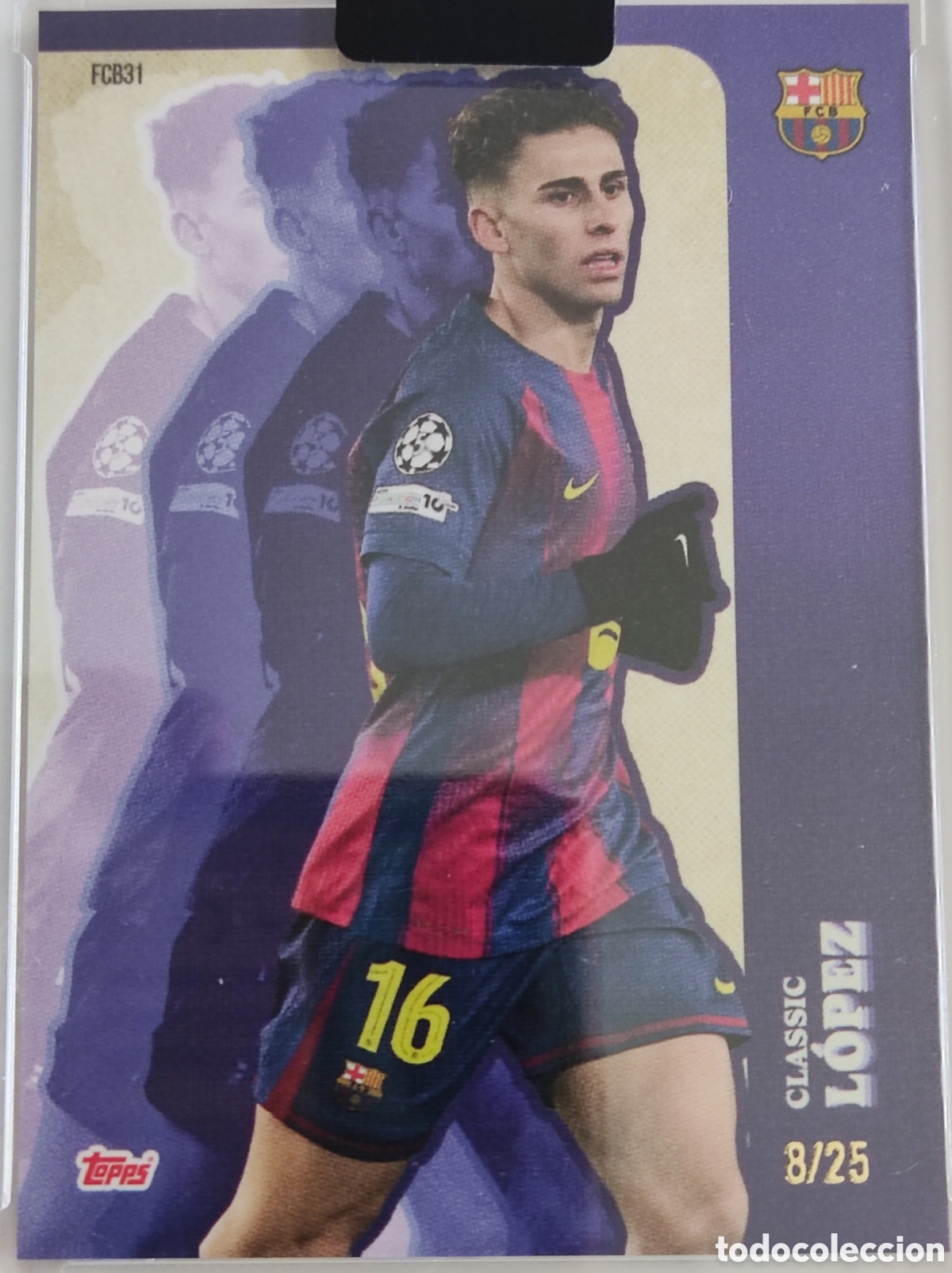 Football Stickers: Ferm&iacute;n L&oacute;pez Classic /25 Topps Total Football